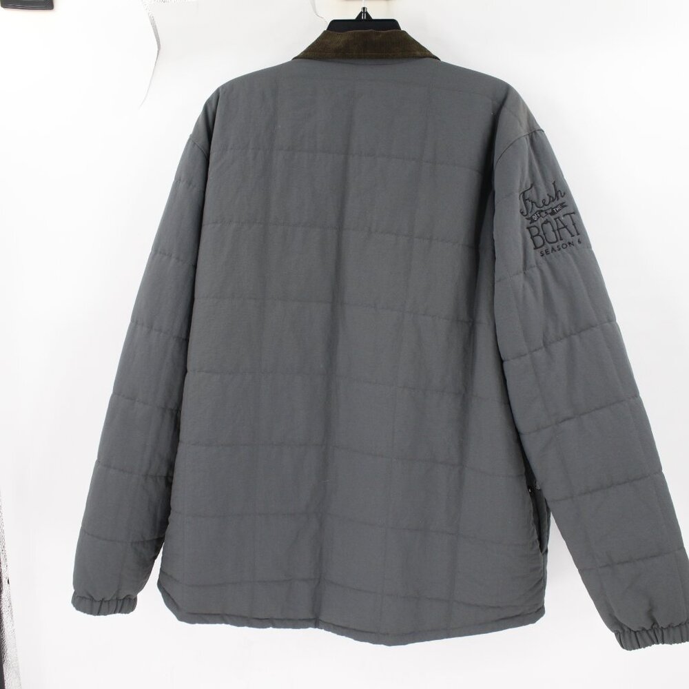 Patagonia Shirt Jacket Men XL Isthmus Quilted Snap Sherpa lined Nylon Forge gray - Picture 8 of 16